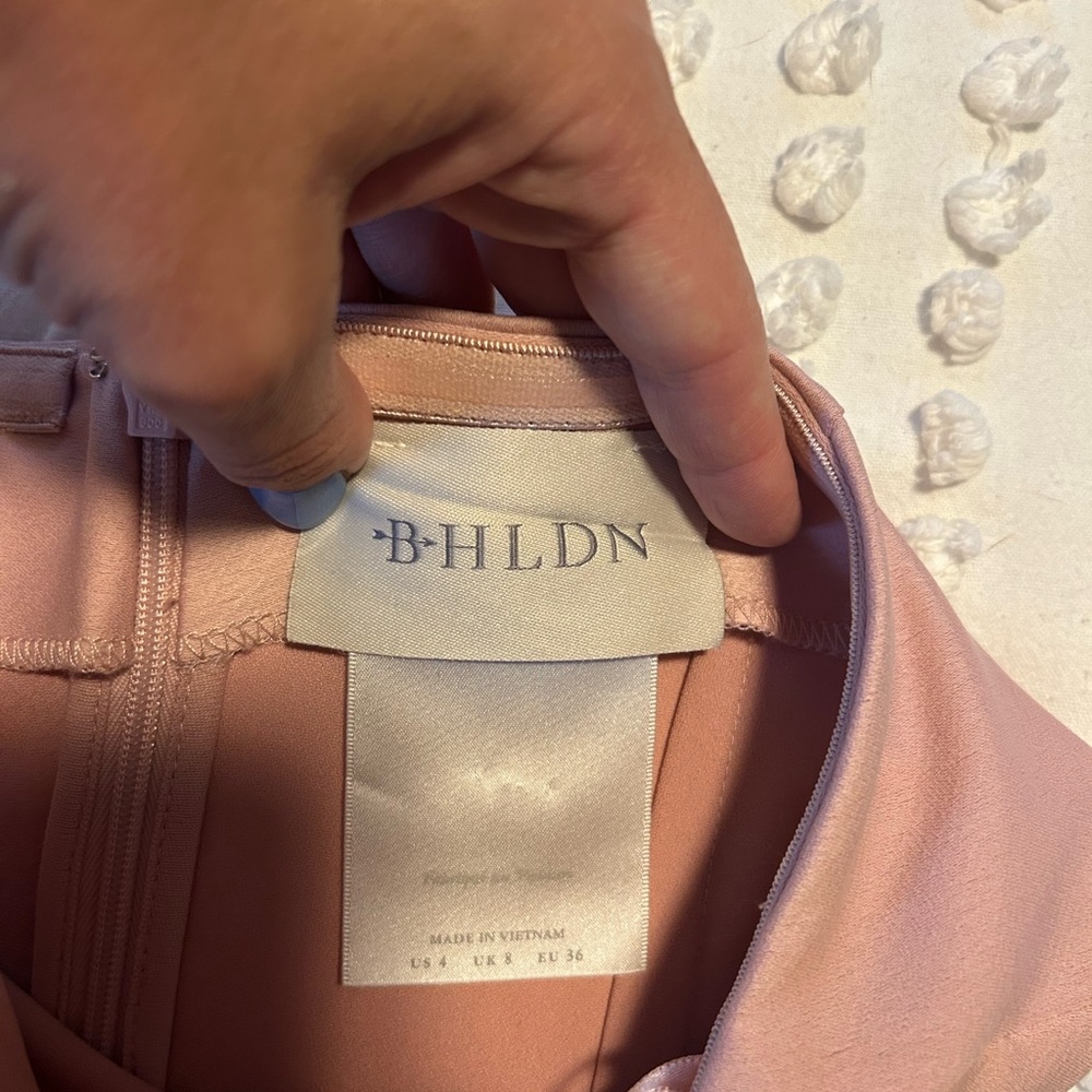 BHLDN Soft Pink A-Line Skirt - Picture 5 of 7